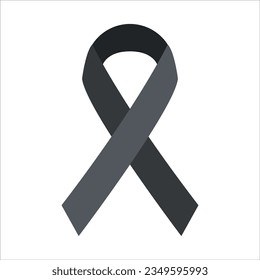 Lazo negro símbolo de luto y duelo