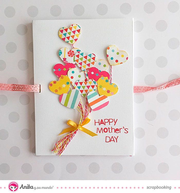 Tarjetas de felicitación artesanales para el Día de la Madre