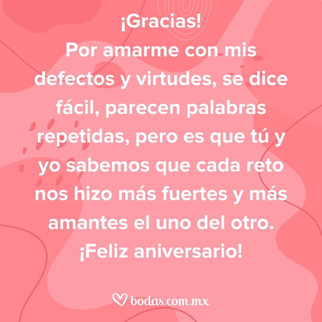 Expresión de sentimientos en el primer aniversario