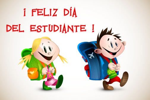 Estudiantes despidiéndose con alegría y energía