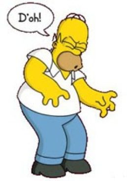 Homer Simpson diciendo 'D'oh!'