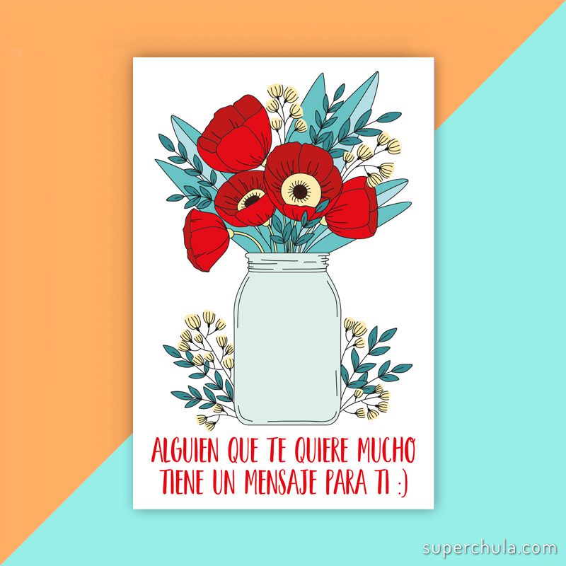 Qué poner en una tarjeta de flores para mamá 3 Mensaje personalizado en tarjeta de flores